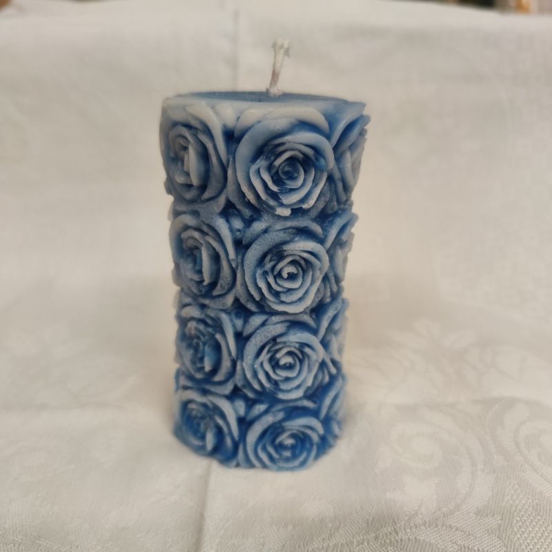 Svíčka KVĚTINOVÁ STŘEDNÍ Chráněná dílna INSPIRACE