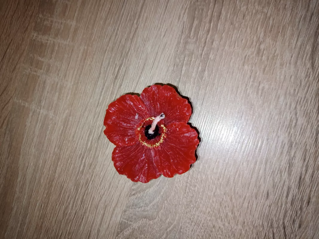 Svíčka Vlčí mák Chráněná dílna INSPIRACE