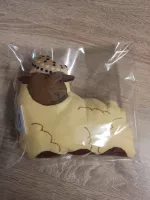 Polštářek beránek Béé, měřím 19 cm. Chráněná dílna INSPIRACE