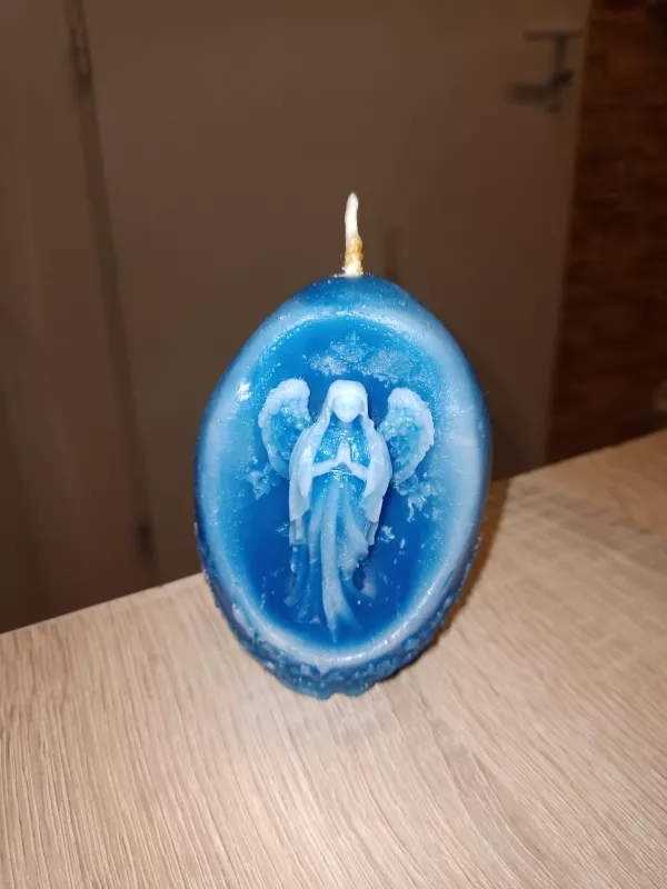 Svíčka Anděl Chráněná dílna INSPIRACE