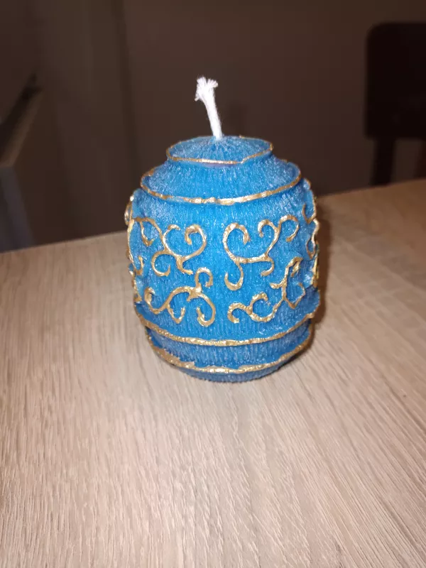 Svíčka KOULE reliéfní Chráněná dílna INSPIRACE